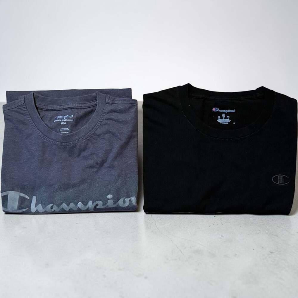 2 Pairs! Of Champion Mens Classic Short Sleeve T-Shirt